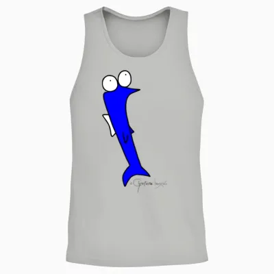 Roach - Piscis Rutilus Unisex Tank Top - Ash