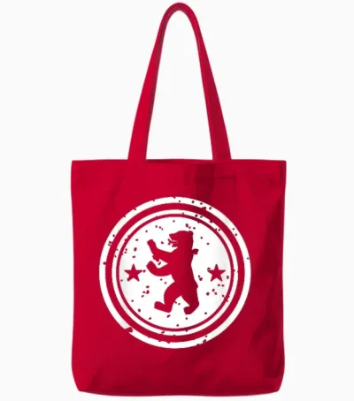 #snirt Berlin T-Shirt, Berliner Bär Hoodie, Berlinerbär Bär Tote Bags - Red