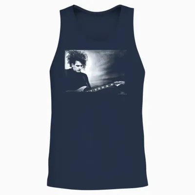 Robert Smith the Cure Live Disintegration Era Phil Nicholls Unisex Tank Top - Navy