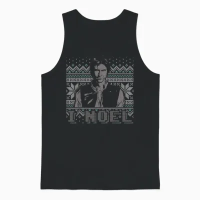 Star Wars I Noel Han Solo Holiday Humor Christmas Unisex Tank Top - Black