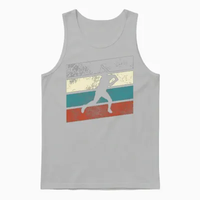Baseball Retro Unisex Tank Top - Ash