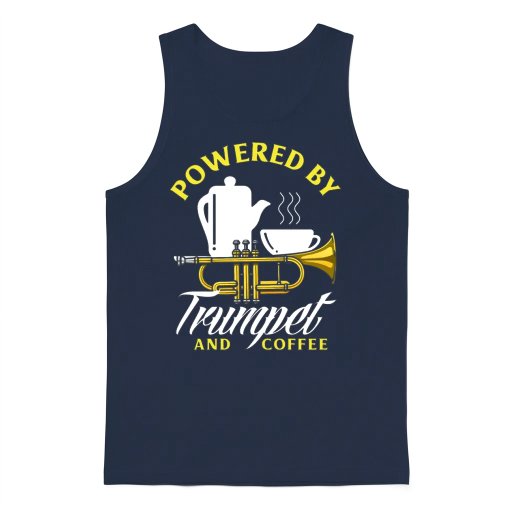 Funny Trumpet Player Gift Unisex Tank Top - Navy