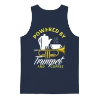 Funny Trumpet Player Gift Unisex Tank Top - Navy – 1