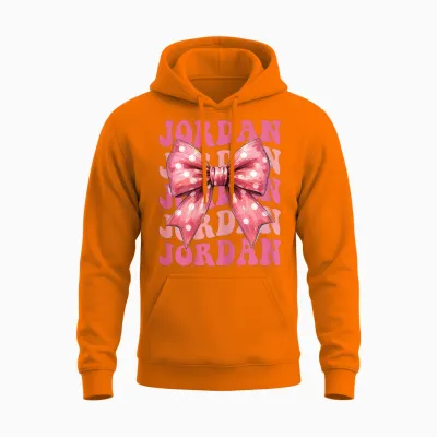 Jordan Knot Beautiful Aesthetic for Women and Girls Unisex Hoodie - Safety Orange