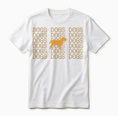 Dogs Unisex T-Shirt - White