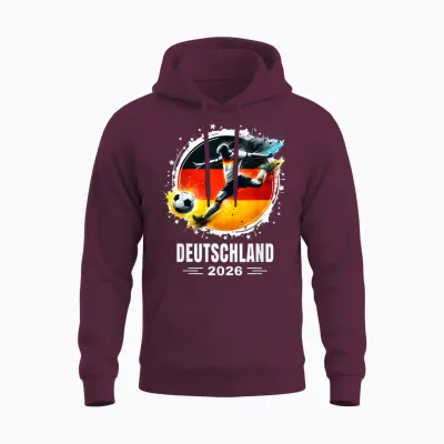 2026 Deutschlandbekleidung 2026 Deutschland 2026 Deutschland Unisex Hoodie - Maroon