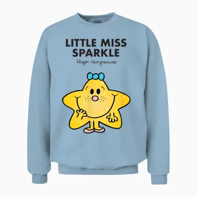 Mr. Men Little Miss Sparkle Unisex Sweatshirt - Light Blue