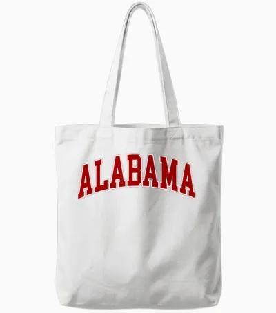 Alabama - Throwback Design - Classic Tote Bags - White