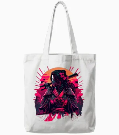 Samouraï Tote Bags - White