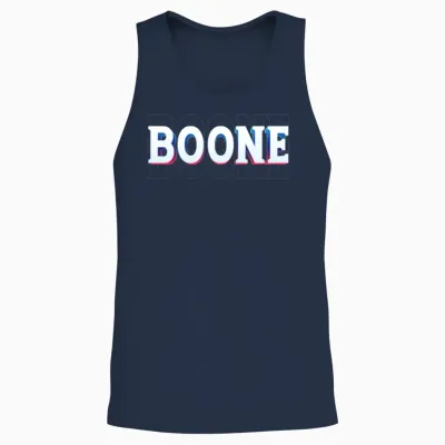 Retro - Boone Unisex Tank Top - Navy