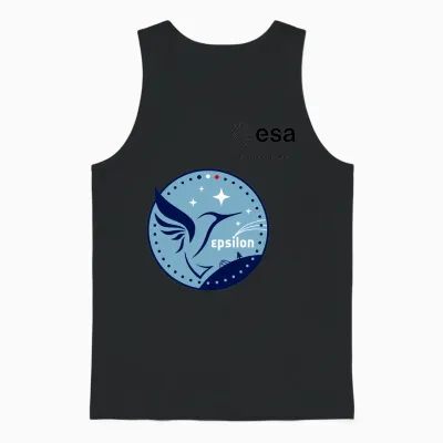 Esa European Space Agency Mission Epsilon Long Sleeve Patch Unisex Tank Top - Black