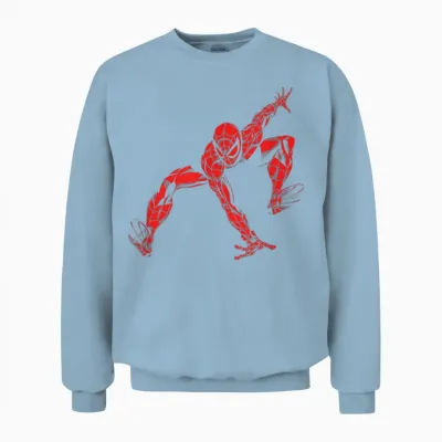 Marvel Spider-Man: Brand New Day Red & Black World Tour Unisex Sweatshirt - Light Blue