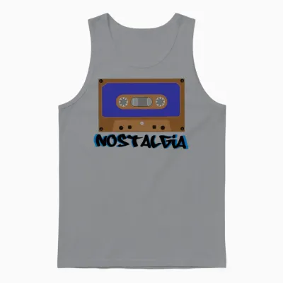 Retro Tape Cassette Unisex Tank Top - Sport Grey