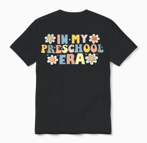 In My Preschool Era Unisex T-Shirt in Black