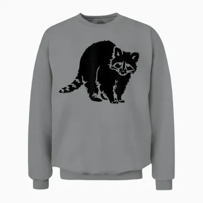 Waschbär Waschbären Männer Frauen Kinder Tier Unisex Sweatshirt - Sport Grey