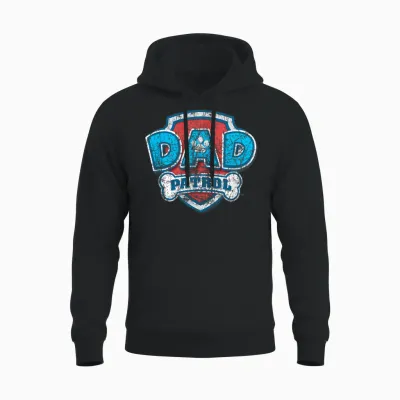 Paw Patrol Father's Day Dad Patrol Unisex Hoodie - Black