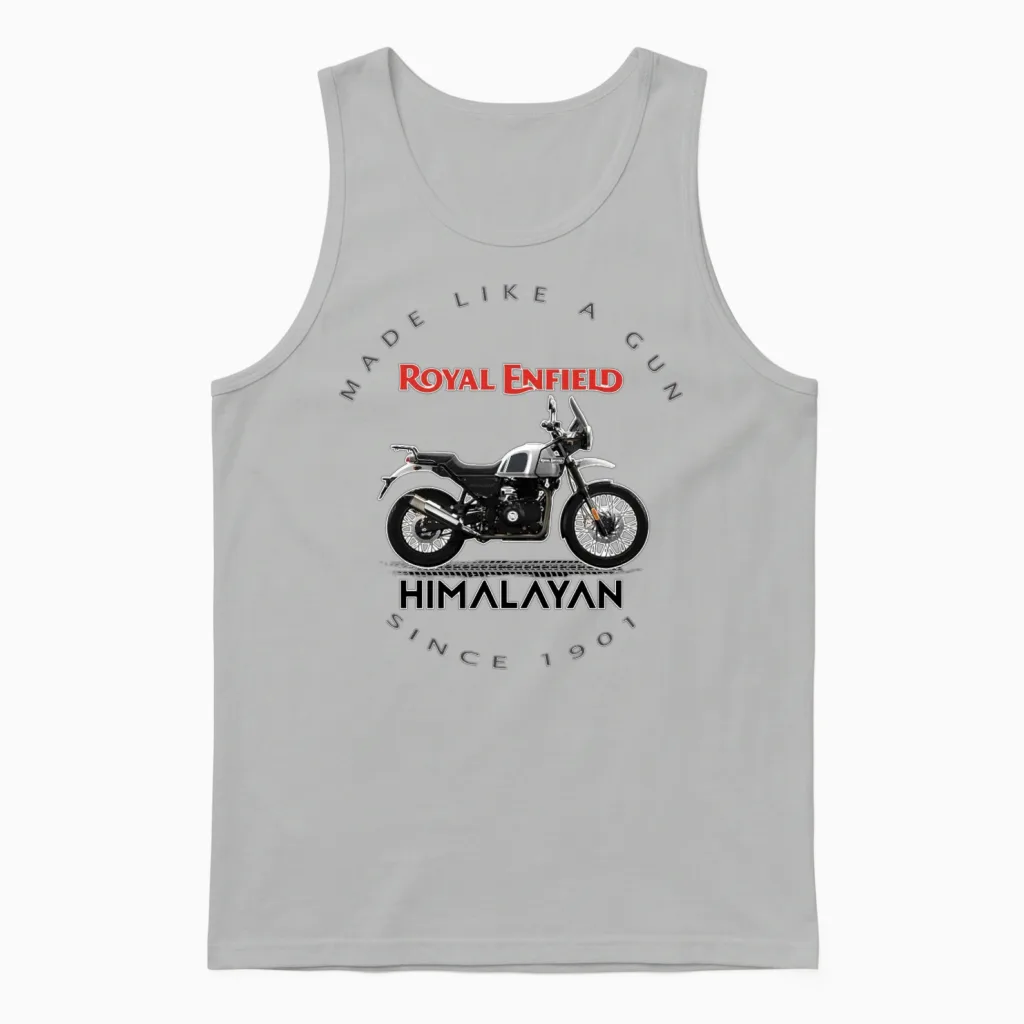 Royal Enfield Himalayan Unisex Tank Top in Ash
