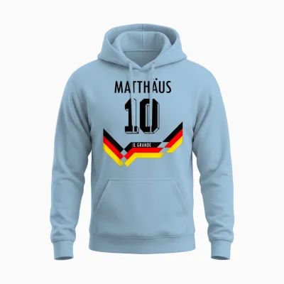Matthäus #10 Deutschland Fußball Fans Unisex Hoodie - Light Blue