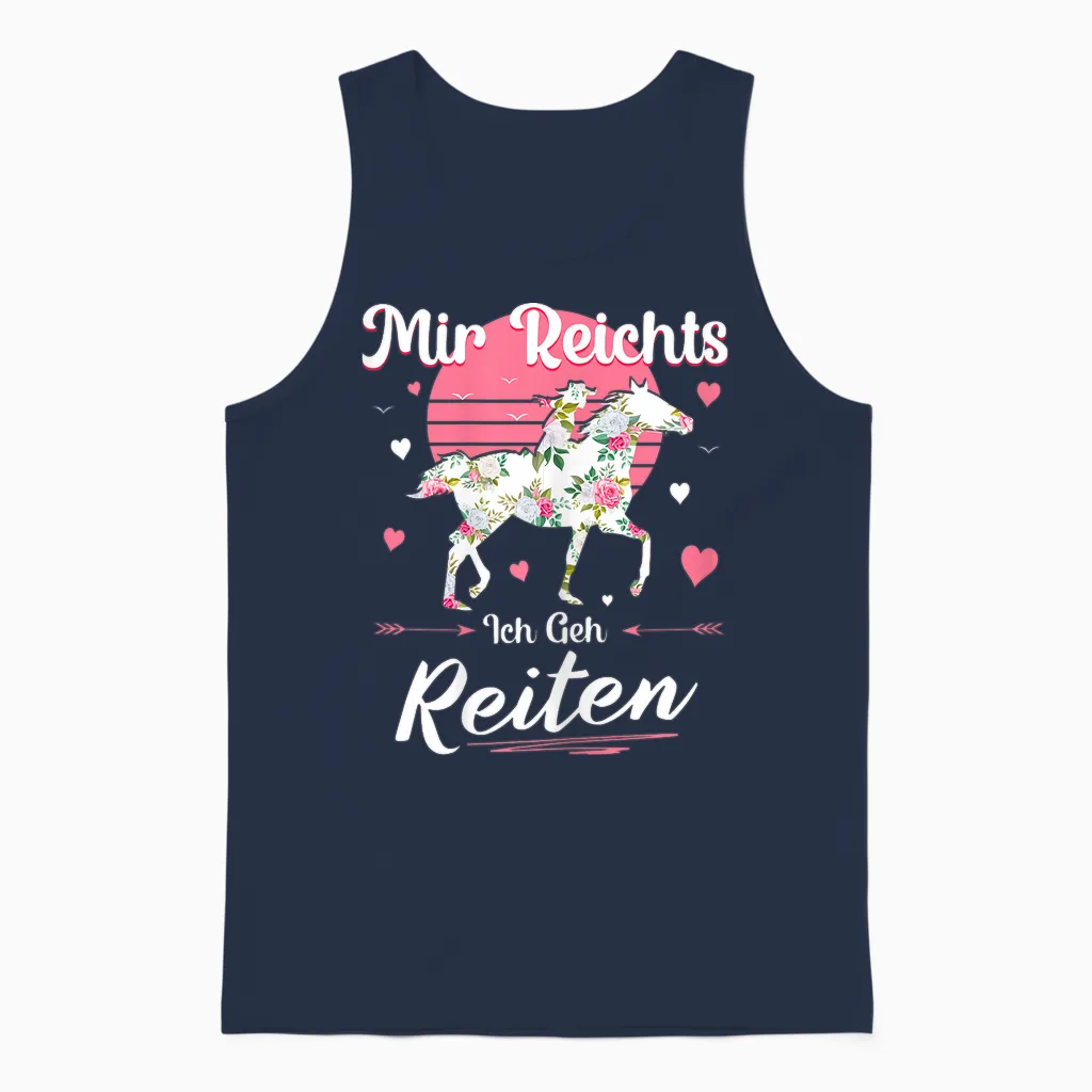 Mir Reichts Ich Geh Reiten - Reiten Pferde Mädchen Frauen Unisex Tank Top in Navy