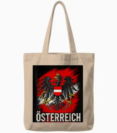 österreich Fan Shirt Trikot Austria Herren Damen Geschenk Tote Bags - Natural