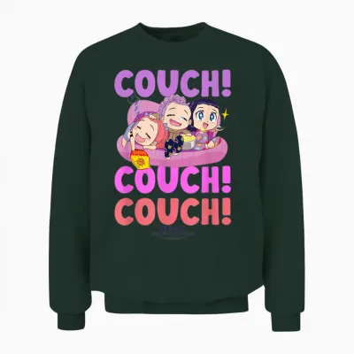 Kpop Demon Hunters Huntrix Couch Officially Licensed Unisex Sweatshirt - Forest