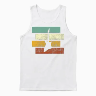 Rock Retro Unisex Tank Top - White