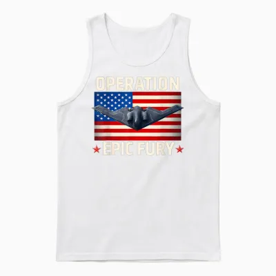 Operation Epic Fury Unisex Tank Top - White