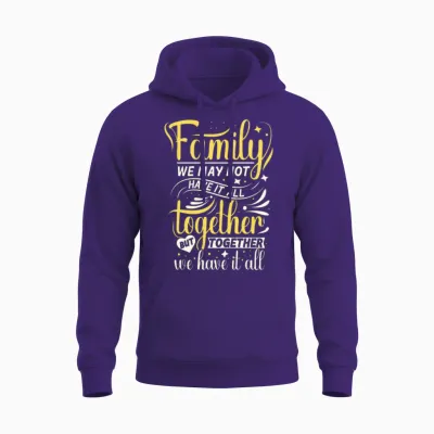 Matching Family Gathering Reunion Family Together Unisex Hoodie - Purple