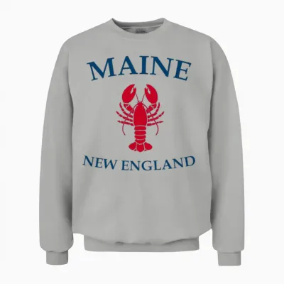 Maine Lobster New England Unisex Sweatshirt - Ash