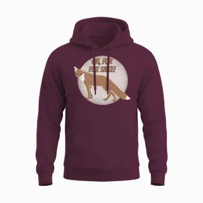 Oh, for Fox Sake! Unisex Hoodie - Maroon