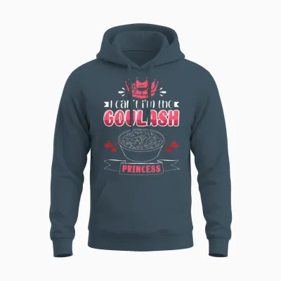Funny Goulash Hungarian Foodie Princess Unisex Hoodie - Dark Heather