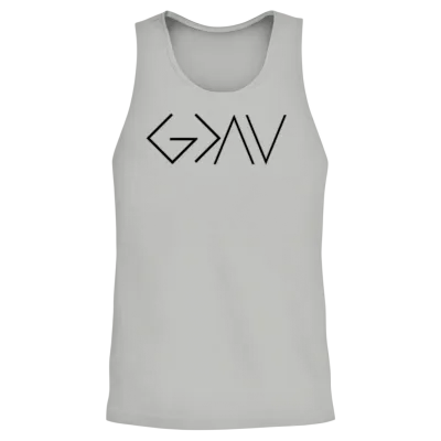 Gdav - God Is Greater Than the Highs and Lows Unisex Tank Top - Ash