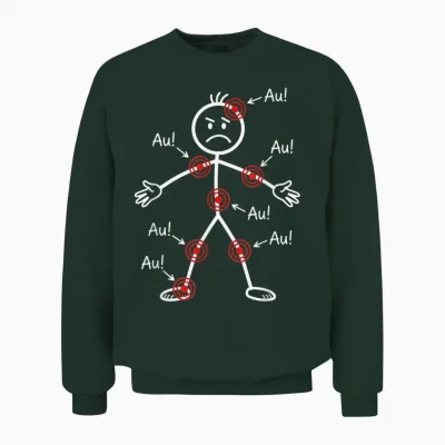 Lustig älter Werden Alter Mann Alte Frau Aua Au Geburtstag Unisex Sweatshirt - Forest
