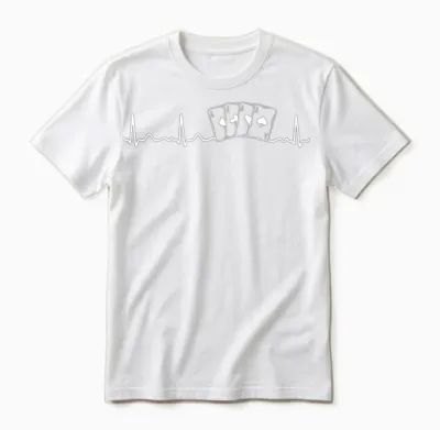 Poker Unisex T-Shirt - White