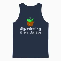 Funny Gardener Gift Unisex Tank Top in Navy - 1