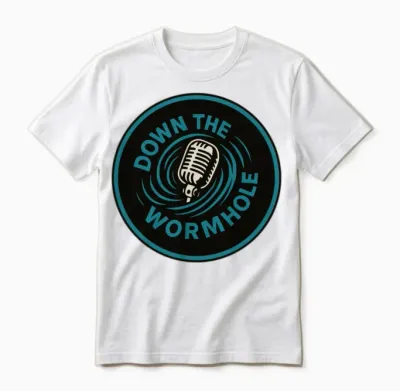 Down the Wormhole Logo Unisex T-Shirt - White