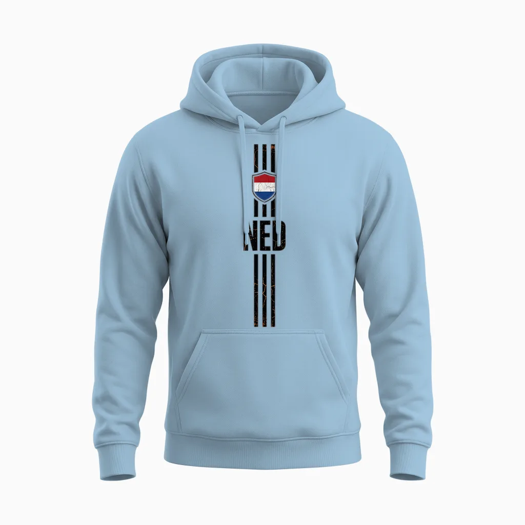 Netherlands Tshirt Dutch Holland Netherland Nederland Unisex Hoodie in Light Blue