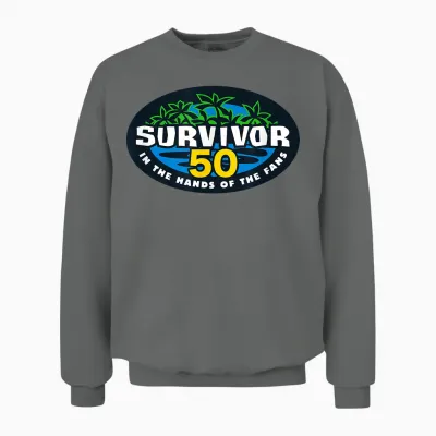 Survivor Season 50 Logo Officially Licensed Unisex Sweatshirt - Graphite Heather