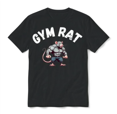 Gym Rat Unisex T-Shirt - Black