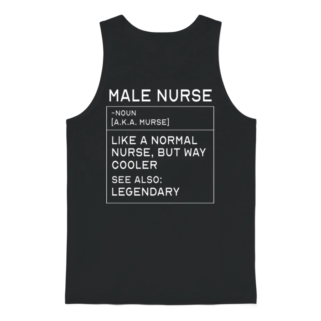 Male Nurse Definition Registered Nurse for Men Unisex Tank Top - Black