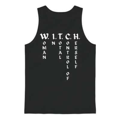 W.i.t.c.h. Woman in Total Control of Herself Unisex Tank Top - Black