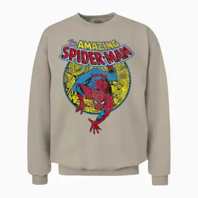 Marvel Amazing Spider-Man Vintage-Comic Unisex Sweatshirt - Sand
