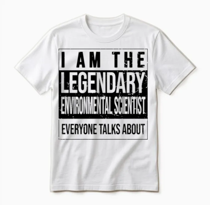 Scientist Birthday Born Environmental-Scientist Unisex T-Shirt in White
