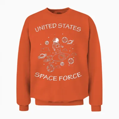 Space Force Unisex Sweatshirt - Orange