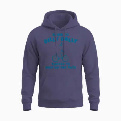 Born to Funny Retro Bear Unisex Hoodie - Heather Sport Dark Navy
