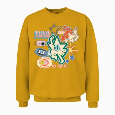 Xoxo Cute Item Unisex Sweatshirt - Gold