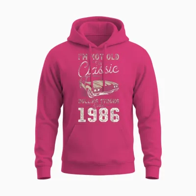 Voiture Classique Née En 1986 40e Anniversaire Unisex Hoodie - Heliconia