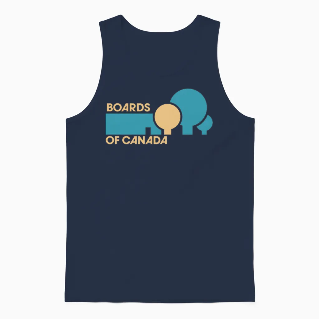 Boards of Canada Retro Unisex Tank Top in Navy