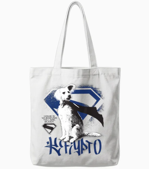 Supergirl 2026 Krypto Graffiti Tote Bags in White