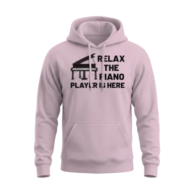 Piano Player Funny Piano Keyboard Piano Music Unisex Hoodie - Light Pink